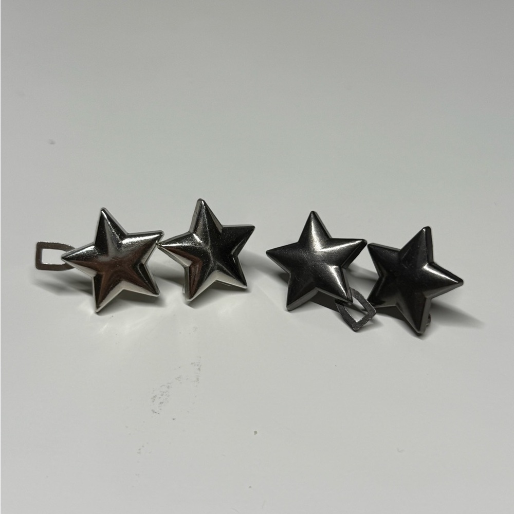 Silver Star Jean Pins